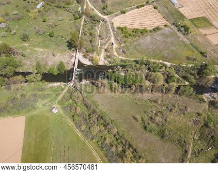 Aerial View Of Strumeshnitsa River, Bulgaria
