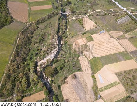 Aerial View Of Strumeshnitsa River, Bulgaria