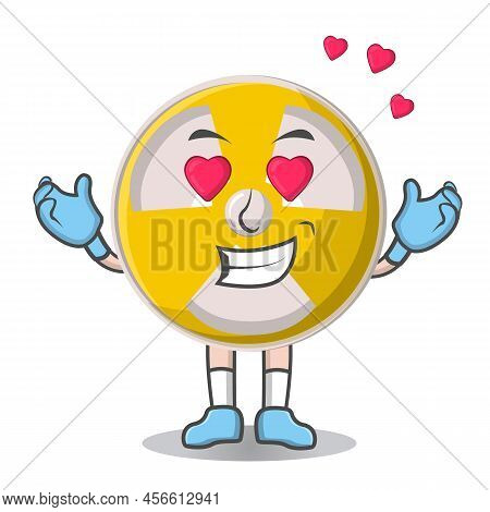 Radioactive Cute Love Expression Design Character, Design Vector Illustrator On Whiteboard
