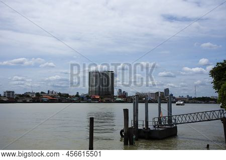 View Landscape Cityscape Vintage House Retro Home And Modern Building And Life Lifestyle Of Thai Peo