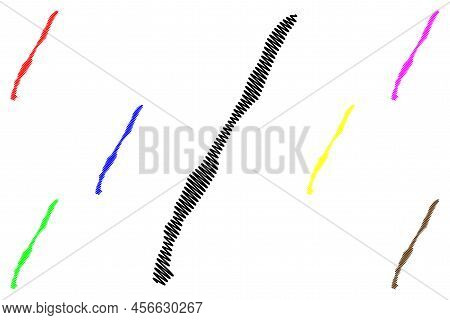 Hopen Island (kingdom Of Norway, Svalbard Archipelago) Map Vector Illustration, Scribble Sketch Hope