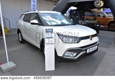 Ssangyong, Xlv At The Car Exhibition At The Limassol Marina On September 14, 2018 In Limassol, Cypru
