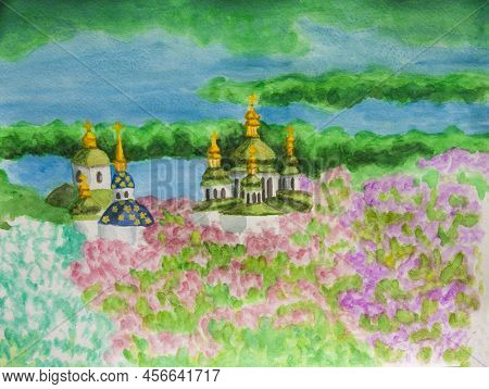 Kiev, Capital Of Ukraine, St. Michael Vidubitsky Monastery