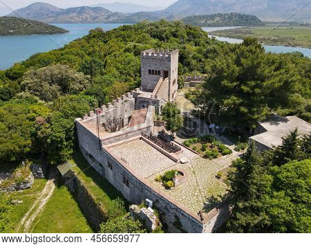 Drone View At The Roman Archaeological Site Of Butrinto In Albania