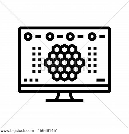 Online Board Games Video Game Line Icon Vector. Online Board Games Video Game Sign. Isolated Contour
