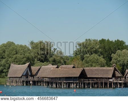 at the lake constance near meersburg in germany