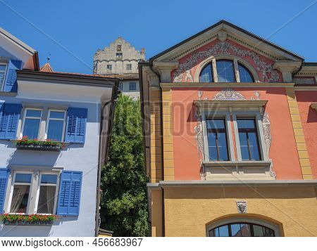 the city of Meersburg at the lake constance