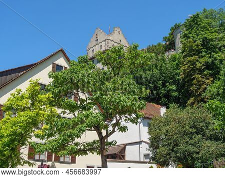 the city of Meersburg at the lake constance