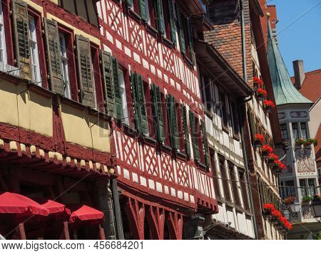the city of Meersburg at the lake constance