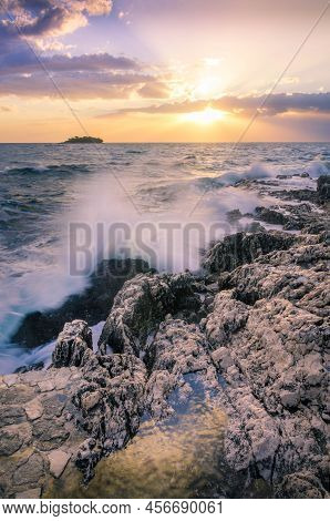 Stormy Day At The Coast Of Croatia