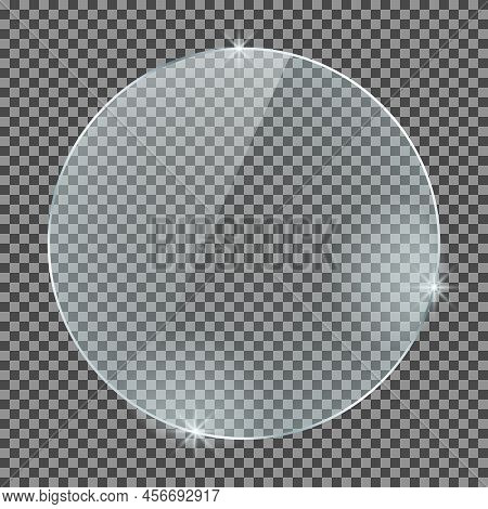 Glass Plate Isolated On A Transparent Background
