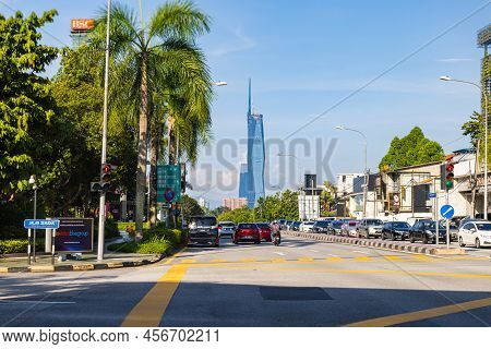 Kuala Lumpur, Malaysia - June 8, 2022: The New Second Tallest Building In The World, Merdeka 118. Th