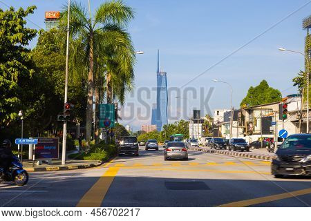 Kuala Lumpur, Malaysia - June 8, 2022: The New Second Tallest Building In The World, Merdeka 118. Th