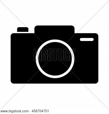 Flat Camera Icon. Video Frame Icon. Design Element. Vector Illustration. Stock Image.