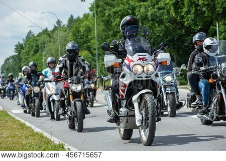 Chelm, Lubelskie, Poland - June 18, 2022: Motorcycle Rally In Chelm For Motokropla 2022
