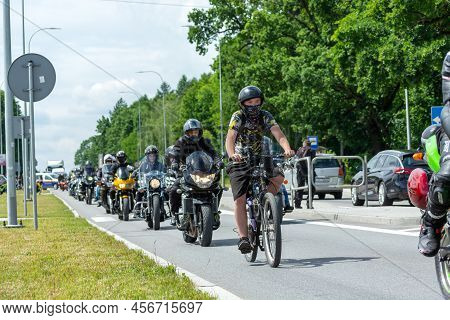 Chelm, Lubelskie, Poland - June 18, 2022: Motorcycle Rally In Chelm For Motokropla 2022