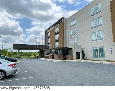 The Exterior Of A Springhill Suites By Marriott In Tifton, Georgia.
