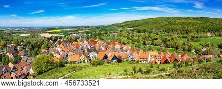 Beautiful View Near Schieder-schwalenberg In North Rhine-westphalia In Germany, Landscape, Panorama