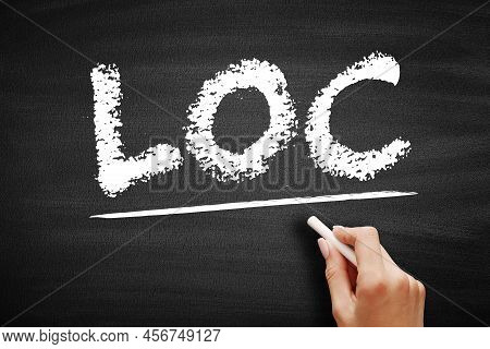 Loc - Line Of Credit Is A Credit Facility Extended By A Bank Or Other Financial Institution To A Gov