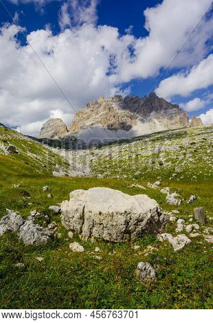 Photograph Of A Mountain In Italys Famous Dolomites