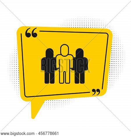 Black Project Team Base Icon Isolated On White Background. Business Analysis And Planning, Consultin