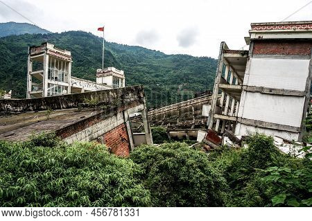 Sichuan Earthquake Memorial Buildings After The Greate Earthquak, 2008 Sichuan Earthquake Memorial S