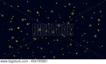 Yellow Sparkling Dust Particles