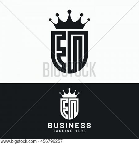E N En Ne Letter Monogram Initial Logo Design Template. Suitable For General Sports Fitness Finance 