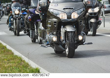 Chelm, Lubelskie, Poland - June 18, 2022: Rally Of Motorcyclists In Chelm At Motokropla 2022, Motorb