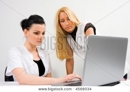 Lekarz odrobina A Laptop
