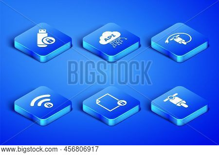 Set Scooter, Usb Flash Drive With Lock, Document And, Wifi Locked, Cloud Api Interface And Electric 