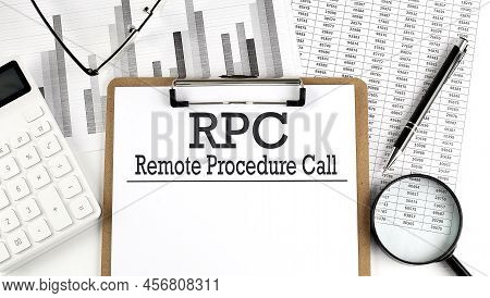 Paper With Rpc - Remote Procedure Call On Chart With Calculator,pen And Magnifier