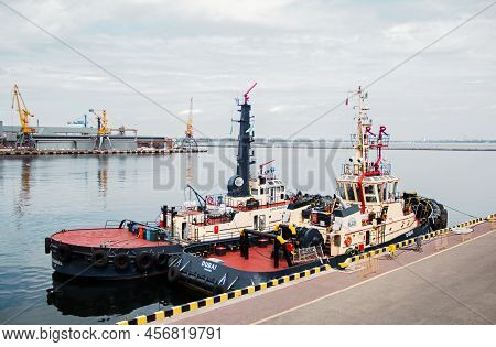 Odessa, Ukraine - September 5, 2021: A Ship In The Odessa Sea Port