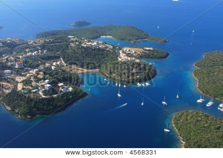 Vista aerea su Sivota Grecia