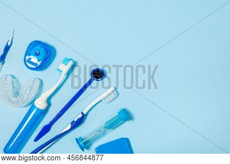An Indispensable Set For Deep And Thorough Cleaning Of The Oral Cavity. Equipment For Cleaning Brace