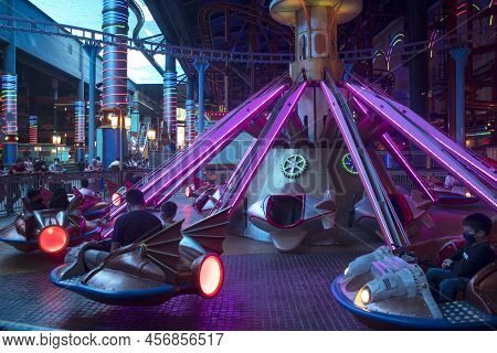 Genting, Malaysia - Jun 10, 2022: View Of The Skytropolis Indoor Theme Park In Resorts World Genting