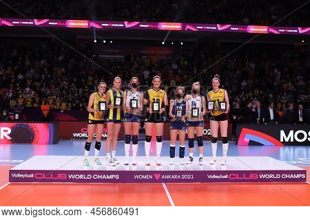 Ankara, Turkey - December 19, 2021: Best Players Of Fivb Volleyball Womens Club World Championship