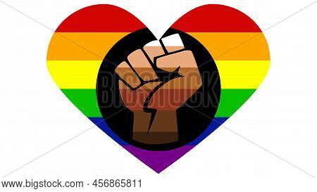Qtpoc, Qpoc Lgbt Flag. For People Who Are Non-caucasian Meaning Qtpoc Includes Black, Latinx, Asian,
