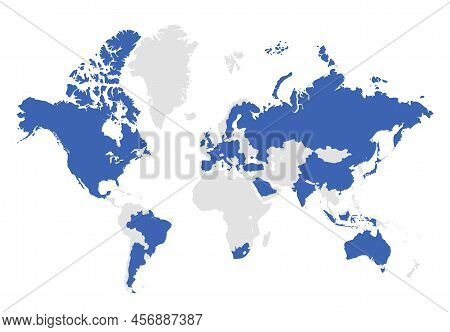 G20 World Map Countries Infographic. Saudi Arabia Turkey Brazil European G20 Country
