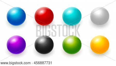 Rainbow 3d Ball Blue Red Sphere Yellow Vector Isolated Color Circle Bubble Icon
