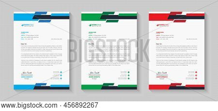 Creative Modern & Clean Business Letterhead Design, Corporate Letterhead Template, Abstract Letterhe