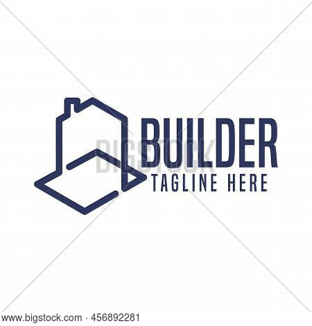Construction Realestate Building Logo Design Template