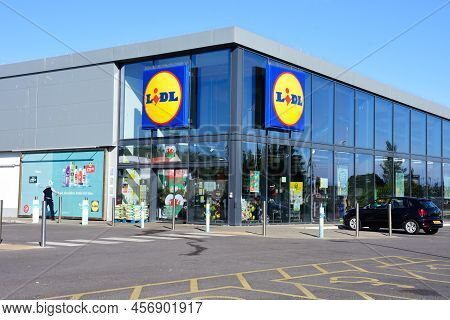Prestatyn, Uk. Jun 22, 2022. Lidl Have A Modern Supermarket In The North Wales Town Of Prestatyn