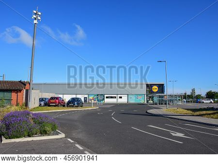 Prestatyn, Uk. Jun 22, 2022. Lidl Have A Modern Supermarket In The North Wales Town Of Prestatyn