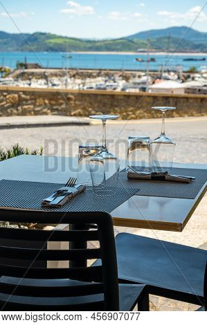 Interior Of Fish Restaurant In Getaria, Small Fisherman's Village In Basque Country, Spain