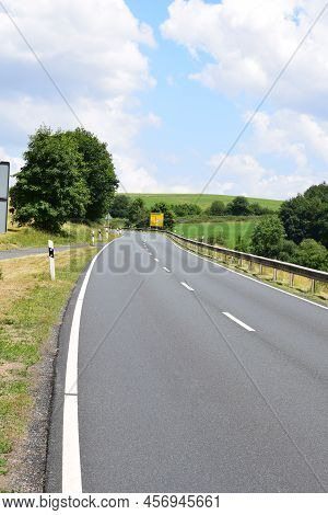 Long Curvy Road Up To The Eifel