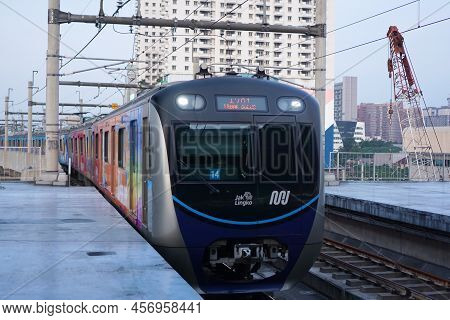 Jakarta, Indonesia. June 22, 2022. Mrt Jakarta At Lebak Bulus Station.