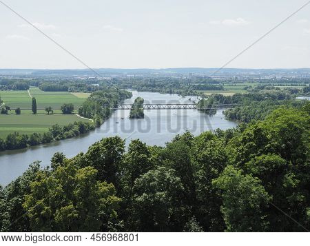View Of River Danube In Donaustauf