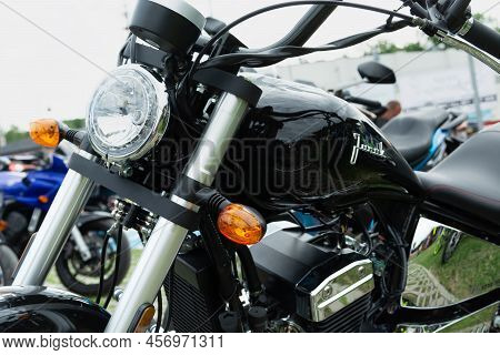 Chelm, Lubelskie, Poland - June 18, 2022: Motorcycle Exhibition In Chelm At Motokropla 2022, Motorcy
