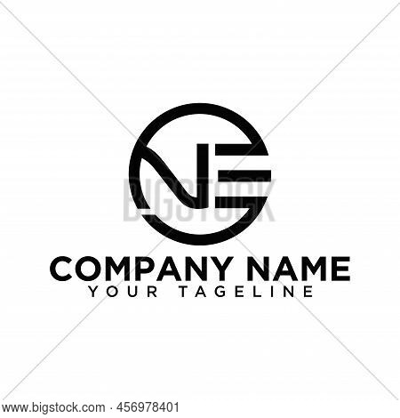 Ne Letter Logo Design On White Background. En Monogram Initials Letter Logo Concept. Ne Icon Design.